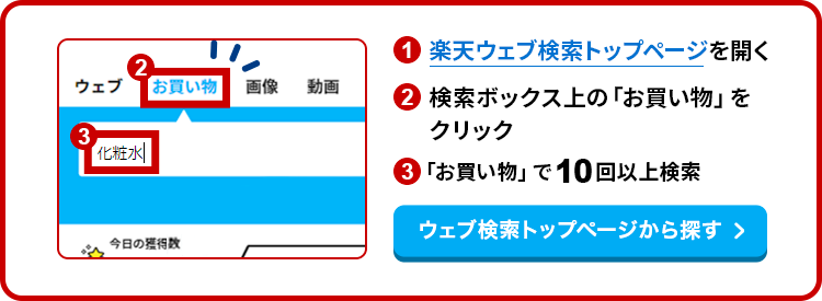 ウェブ検索トップからの検索方法